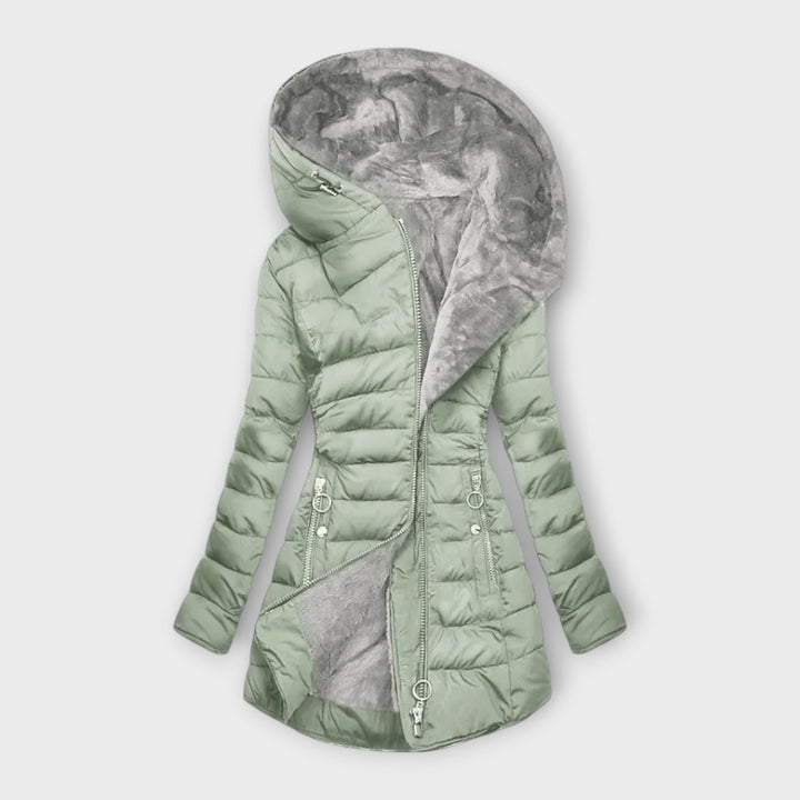 Marian | Slim-Fit Winter Coat with Fur Hood