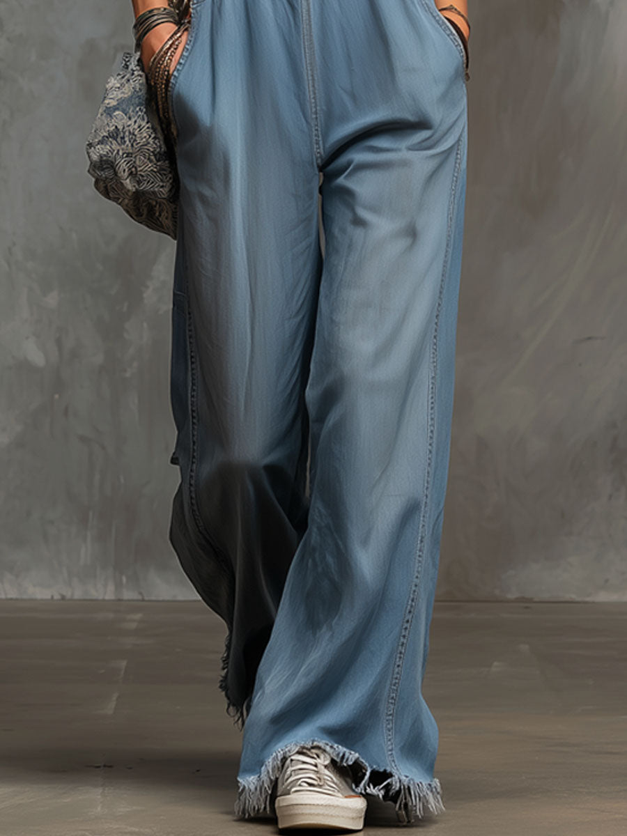 Loose-fitting Retro Wide-leg Overalls