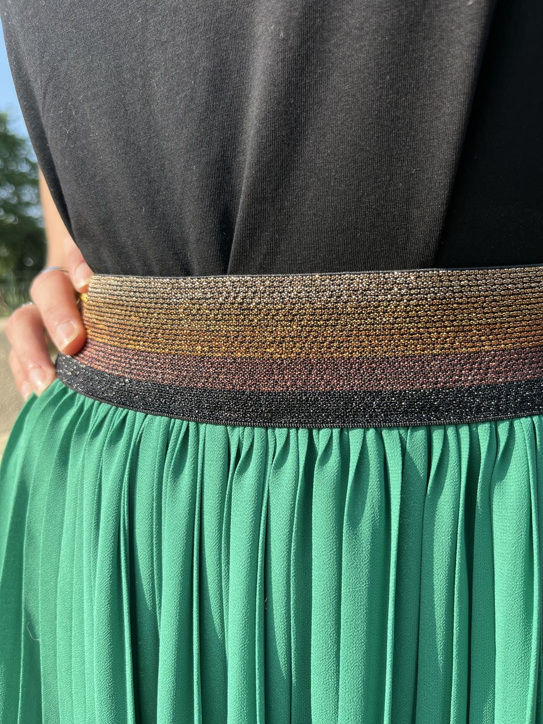 The Pleated Midi Skirt