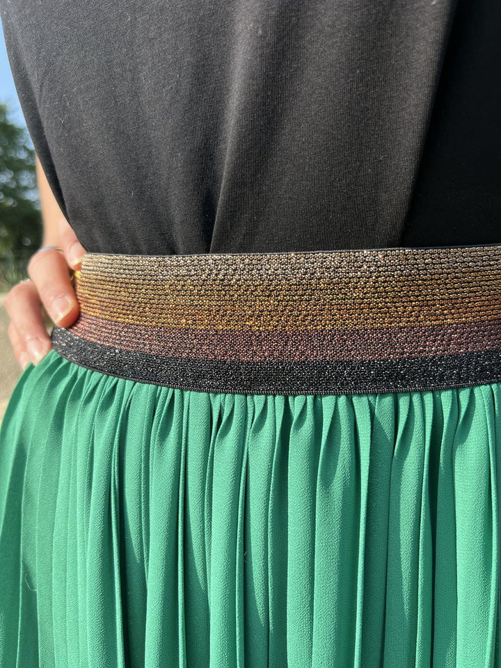 The Pleated Midi Skirt