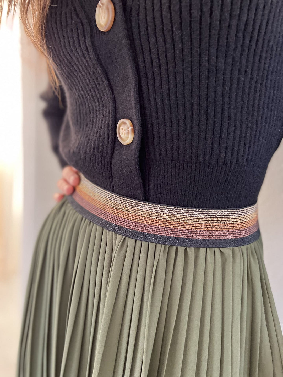 The Pleated Midi Skirt