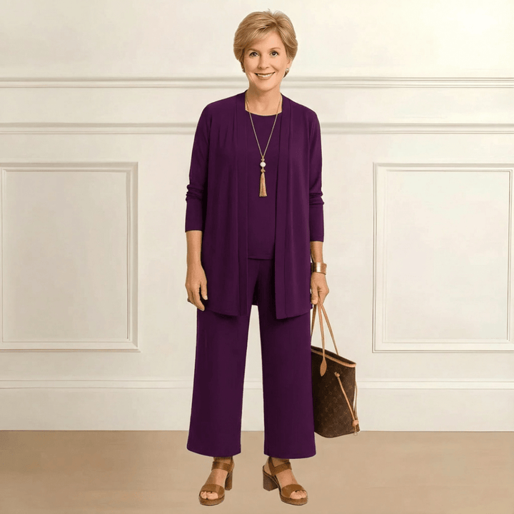 Rosy Cardigan, Top & Pants Set Bestseller